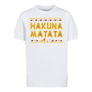 F4NT4STIC T-Shirt Disney König der Löwen Hakuna Matata weiß