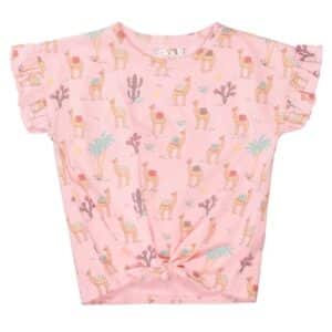 Staccato T-Shirt rose gemustert