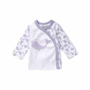 Baby Sweets Shirt Langarm Baby Wal weiß lavendel