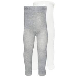 Ewers Babystrumpfhose 2er Pack Uni latte/grau