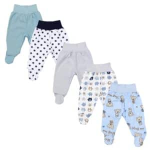 TupTam Baby Hose mit Fuß 5er Pack blau