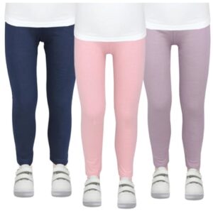 TupTam Mädchen Winter Leggings Blickdichte Thermo 3er Pack rosa/lila