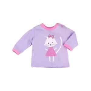 Baby Sweets Shirt Langarm Sweet Kitty lila