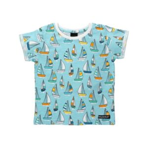 Villervalla Shirt Kurzarm Sailboat blau