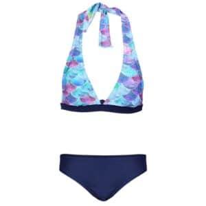 Aquarti Mädchen Bikini Set Zweiteilig Bikinislip Bustier dunkelblau