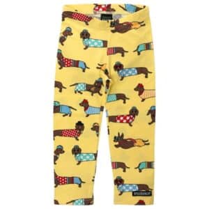 Villervalla Leggings Dachshund zitrone