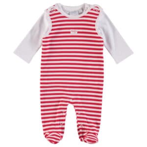 FEETJE Baby Stramplerset Ringel rot