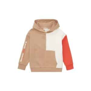 TOM TAILOR Hoodie colorblocking beige