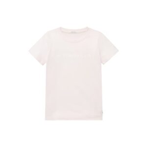 TOM TAILOR T-Shirt Logo Print Candy Cotton Pink