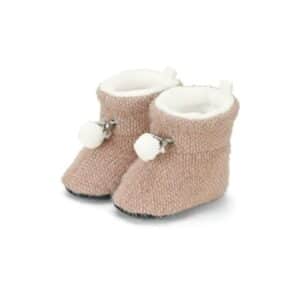 Sterntaler Babyschuh Bommel pink