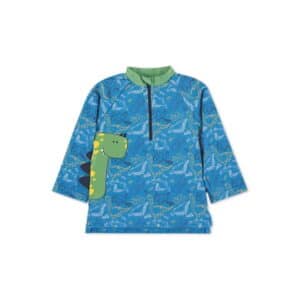 Sterntaler Langarm-Schwimmshirt Dino blau