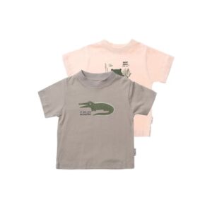 Liliput T-Shirts im 2er Pack Krokodil oliv-rosa