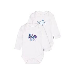 Liliput Baby-Bodies im 2er Set Be kind weiss