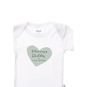 Liliput Baby-Body 2er Pack Mommy+Daddy weiss/ coffee