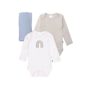 Liliput Baby-Geschenkset Regenbogen weiss-grau