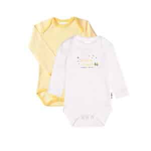 Liliput Baby-Body gelb und weiß