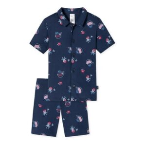 Schiesser Shorty Pyjama kurz dunkelblau