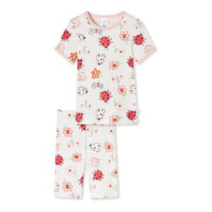 Schiesser Pyjama kurz - Natural Love Organic Cotton off-white